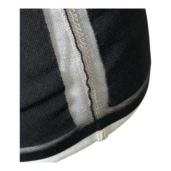 Tom Ford Black Ribbed V Neck Sweater Sheer Panels Flawed Sized M - Picture 6 of 13